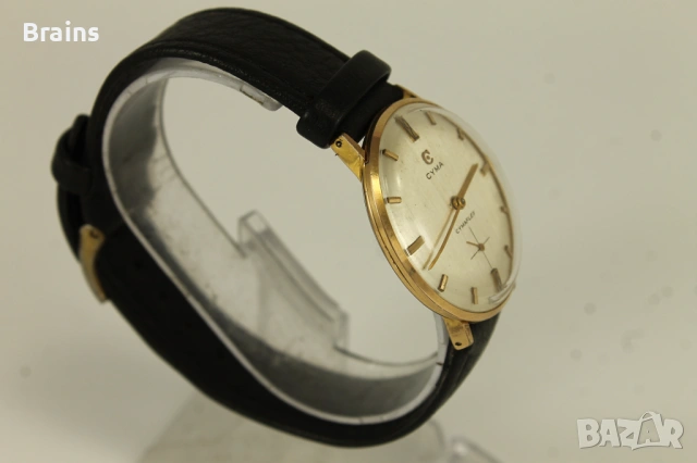 1960's CYMA CYMAFLEX Позлатен Швейцарски Часовник, снимка 6 - Мъжки - 54800575