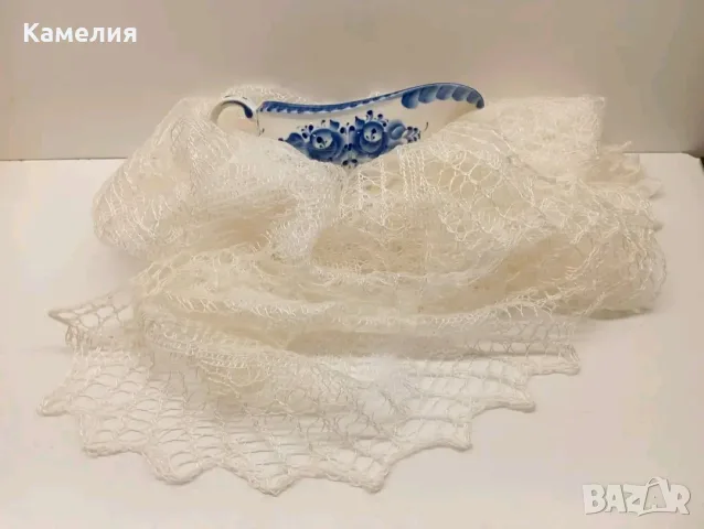 Шал от кози пух , снимка 3 - Шалове - 53211888