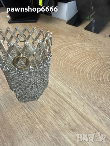 Антична чанта/чанта с фина мрежеста верижка Gate-top mesh purse или Accordion-top purse, снимка 11 - Други ценни предмети - 55143164