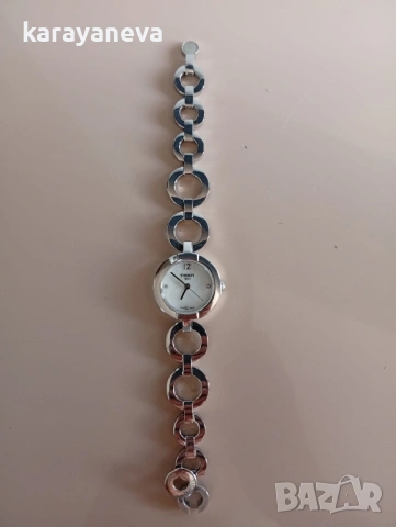 Дамски часовник с диаманти-TISSOT Pinky T084.210.11.116.01, снимка 4 - Дамски - 54932518