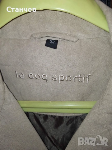 ЧИСТО НОВО мъжко спортно сако Le Coq Sportif, размер 52 (L/XL) – Велур без етикет, снимка 3 - Сака - 55014546