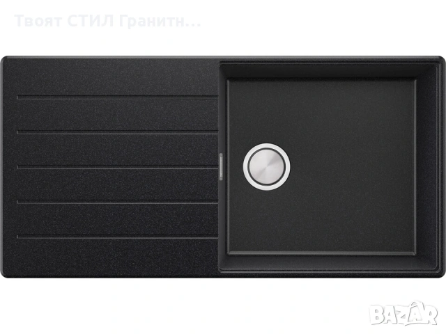 Графит кухненска мивка от гранит Копенхаген 1000x500 Top 60, снимка 10 - Мивки - 55123791