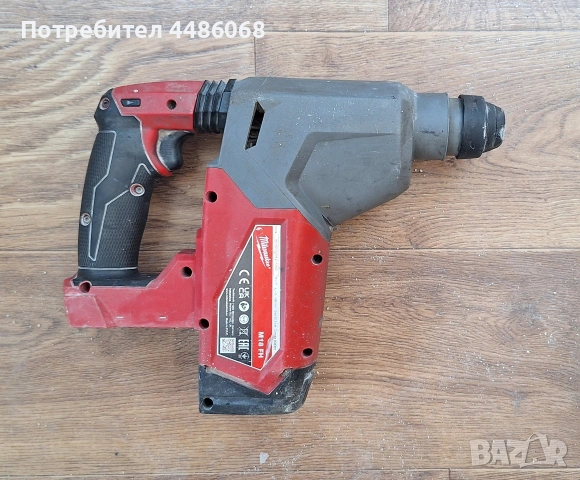 Акумулаторен безчетков перфоратор Milwaukee M18FH-0X, SDS+, 18 V, 2.5 J, снимка 2 - Други инструменти - 54986351