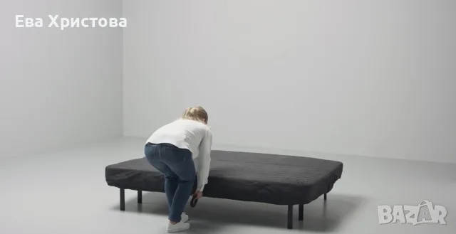 диван IKEA Клик-Клак + ПОДАРЪК калъф, снимка 6 - Дивани и мека мебел - 55398170