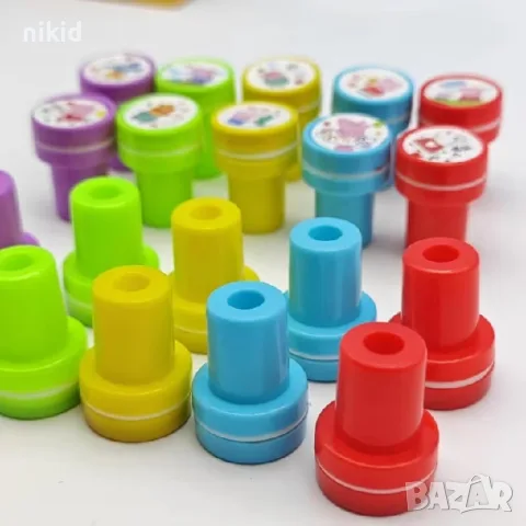 10 бр сет печати печата печат герои Пепа Пиг Pepa Peppa Pig печатчета, снимка 5 - Други - 55514268