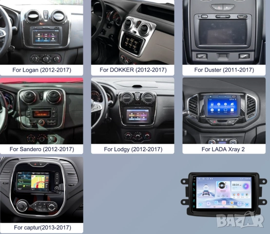 Мултимедия Android за Dacia, 7" Renault, Sandero, Duster, Logan, Dokker, навигация, Дачия, 2DIN, снимка 2 - Аксесоари и консумативи - 55151906