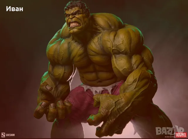 Sideshow Hulk / 1/4 статуи на Невероятния Хълк и Веномизирания Хълк - шедьовъри , снимка 3 - Колекции - 54672957