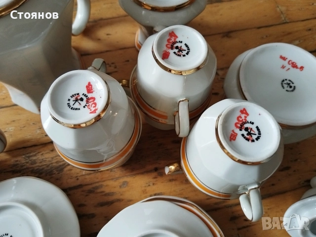 Порцеланови чаши за кафе от Соца,Китка-Нови пазар, снимка 6 - Други ценни предмети - 54566239