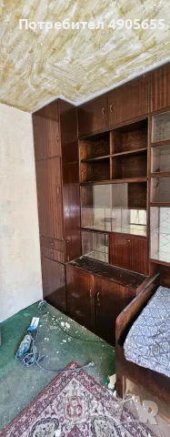 Уникална секция-библиотека 1970 г. – майстор Джони, ретро, модернистичен стил, снимка 2 - Секции и витрини - 55627252