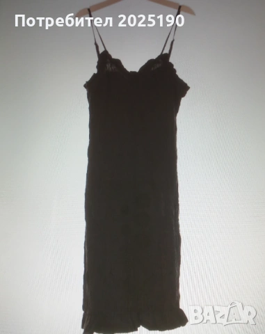 Дамска черна рокля Н&М 