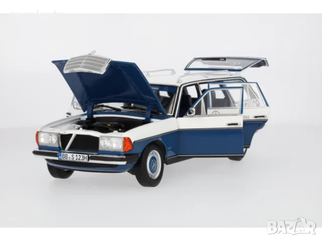 B66040720,умален модел,die-cast Mercedes Benz 200 T-Modell,S123(1980-1985),Servicewagen,1:18, снимка 2 - Колекции - 55458418