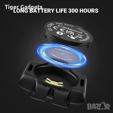 COOSPO BK9C Bluetooth/ANT+ сензор за каданс за велосипед IP67, снимка 5 - Аксесоари за велосипеди - 55423544