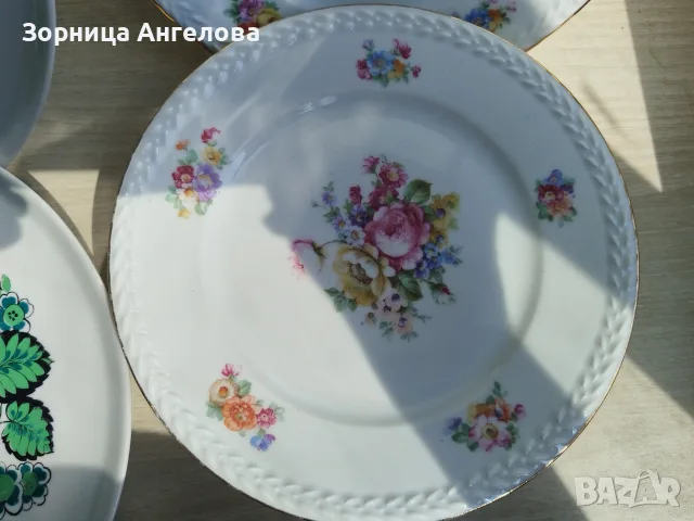 Красиви немски порцеланови чинии , снимка 2 - Чинии - 55604591