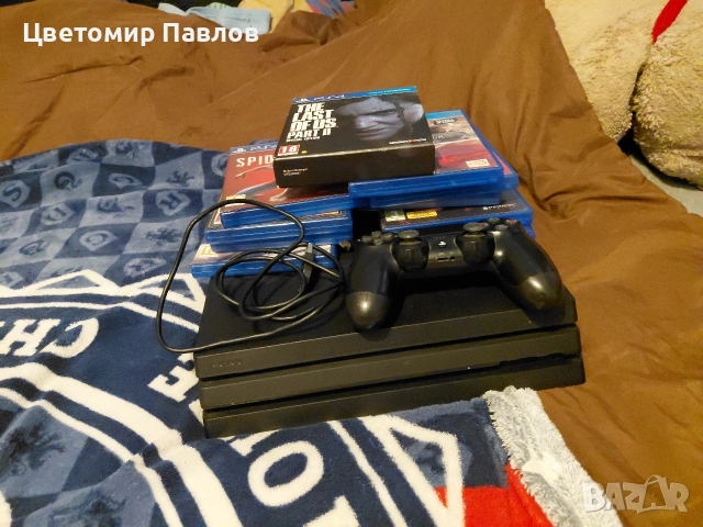 Playstation 4 pro + 10 игри + контролер, снимка 7 - PlayStation конзоли - 54428557