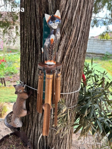 Вятърен звънец Котка, снимка 2 - Градински мебели, декорация  - 54158762