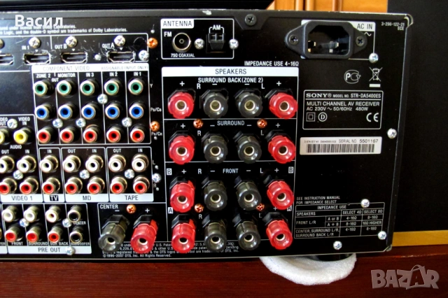Sony STR-DA-5400ES - Топ модел ресивър на марката, снимка 11 - Ресийвъри, усилватели, смесителни пултове - 54095610