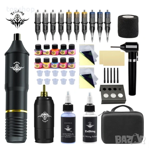 Чисто нов пълен професионален  комплект за татуировки Solong Tattoo – Всичко в едно  