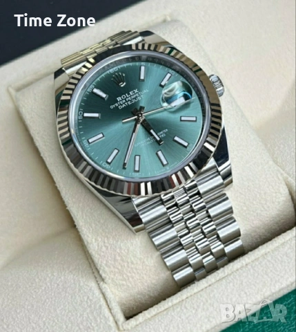 Rolex Datejust 41mm Steel Green Dial Automatic Различни Варианти, снимка 3 - Мъжки - 54050004