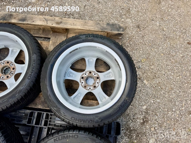 Алуминиеви джанти 17цола 5x120 + НОВИ ГУМИ DOT2625 Kumho за BMW X3,X4,E87,E60,F20,E90,F22, снимка 17 - Гуми и джанти - 54768548