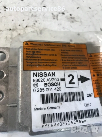 Контролен модул за Nissan Primera P12 2.2 Dci (2005) 98820Av200 0285001420, снимка 2 - Части - 54353409