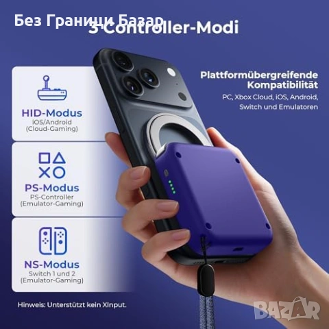 Нов abxylute M4 Bluetooth гейминг контролер Turbo за телефон мобилен геймпад MagSafe Android iPhone, снимка 7 - Аксесоари - 54128953