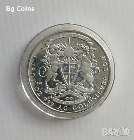 Сребро 1 OZ 2018, снимка 2 - Нумизматика и бонистика - 54378758