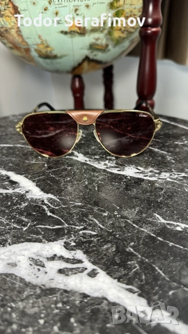 Слънчеви очила Cartier Santos Dumont Aviator Gold / Leather