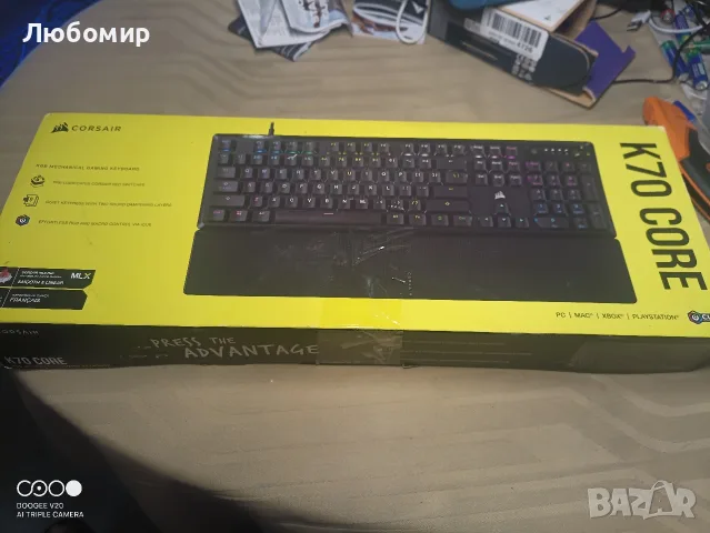 Геймърска механична клавиатура CORSAIR K70 Core RGB Corsair Linear Red Switch - Carbon Gray , снимка 4 - Клавиатури и мишки - 55494004