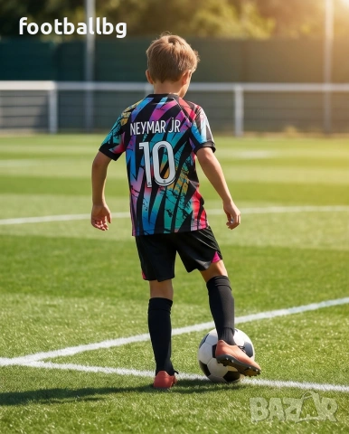 NEYMAR JR 💚⚽️ детско юношески футболни екипи PSG 💚⚽️ РЕТРО екипи , снимка 3 - Футбол - 26504501