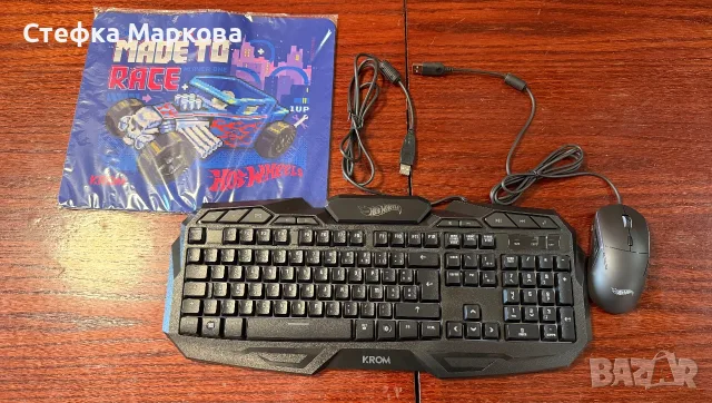 Клавиатур+мишка+пад на Hot wheels