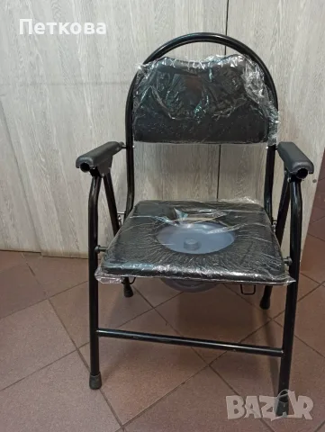 Стол за баня и тоалетна без колелета, сгъваем-кожа, снимка 2 - Тоалетни столове - 55391075