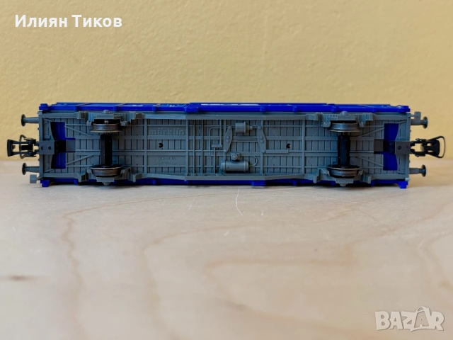 Товарен вагон Märklin 4832 DC „BahnExpress“ H0 влак, влакче , снимка 8 - Влакчета, самолети, хеликоптери - 54789248