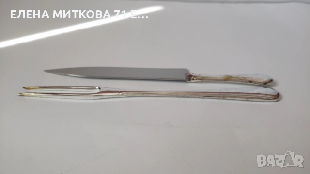 *Adler* Германия двоен сет масивни посребрени прибори за сервиране, снимка 5 - Прибори за хранене, готвене и сервиране - 54115320