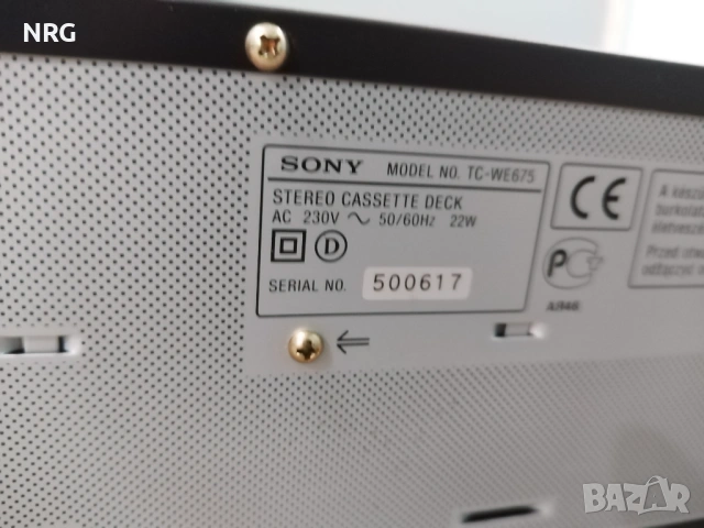 Sony TC-WE675 Dual cassette deck, снимка 12 - Декове - 54370761