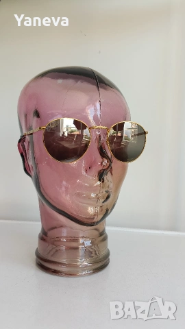 Ray-Ban New Round , унисекс, слънчеви очила с метална златиста рамка и поляризирани стъкла Chromance, снимка 7 - Слънчеви и диоптрични очила - 55186228