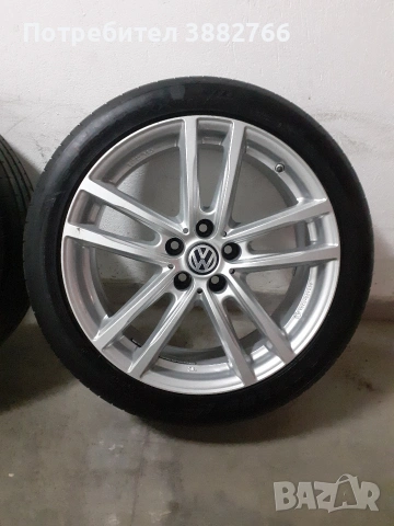 Джанти VW 18 цола с летни гуми 235 45 18, снимка 5 - Гуми и джанти - 54461114