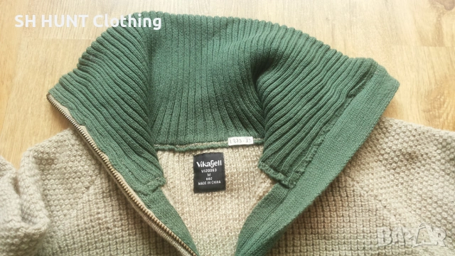 Vikafjell Sweater 100% Wool размер M за лов риболов туризъм вълнена блуза - 2528, снимка 9 - Пуловери - 54167095