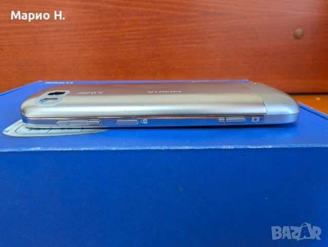Nokia C3-01 Touch and Type, отлично състояние, сребърен, 5 MP камера, USB порт, снимка 6 - Nokia - 55094880