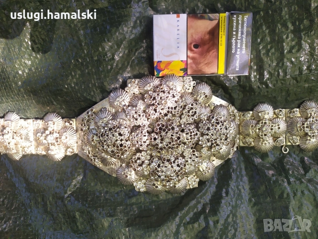 Уникален посребрен колан, снимка 9 - Антикварни и старинни предмети - 54317107