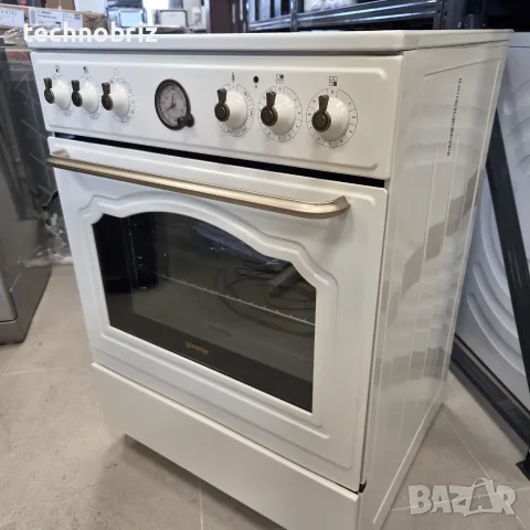 Немска /внос/ свободностояща печка с керамичен плот Gorenje Retro - 3 ГОДИНИ ГАРАНЦИЯ, снимка 3 - Печки, фурни - 55562899