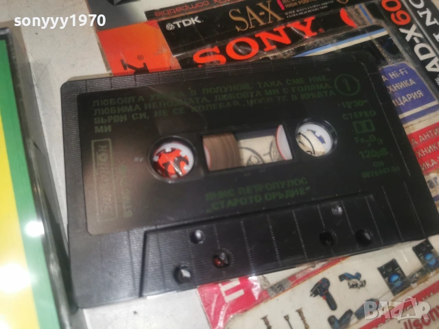 ЯНИС ПЕТРОПУЛОС-ORIGINAL TAPE 0907261921H2E7R, снимка 4 - Аудио касети - 55224349
