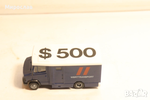 HERPA?? H0 MERCEDES BENZ ИНКАСО БРОНИРАН МОДЕЛ КОЛИЧКА, снимка 2 - Колекции - 54031090