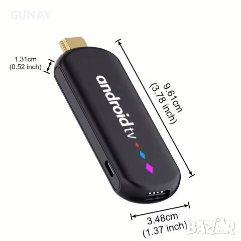 ANDROID 14 ТВ СТИК - 4K 2GB16GB S905L3 - TV Stick Донгъл box тв бокс, Smart TV Box Мултимедия Плейър, снимка 6 - Плейъри, домашно кино, прожектори - 54961843