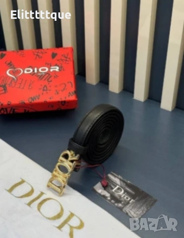 колан от естествена кожа в кутия Christian Dior 2см, снимка 10 - Колани - 54891437