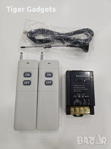 Cerhot YL01A-220 безжично реле с 2 дистанционни 12V-72V 30A 3000м, снимка 8 - Друга електроника - 54143317