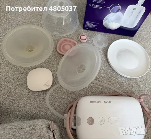Единична електрическа помпа за кърма Philips Avent - Hands-free