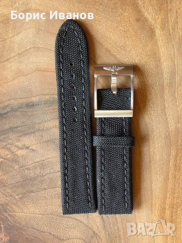 Breitling Canvas Antharacite 22mm каишка (модел 103W), снимка 2 - Каишки за часовници - 54966934
