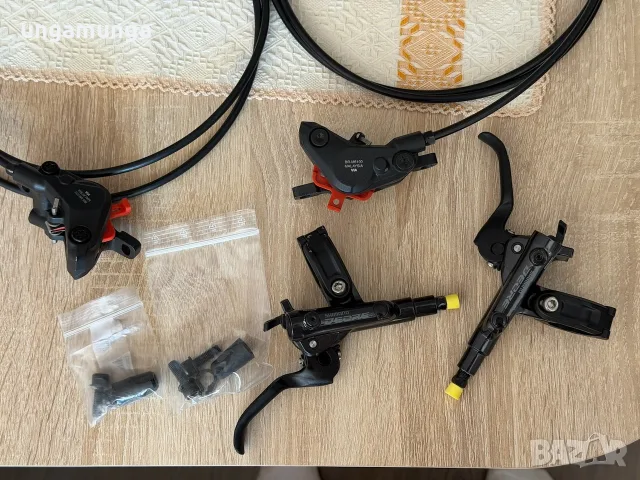 Спирачки Shimano Deore BR-M6100, Center Lock дискове 180 mm, снимка 2 - Части за велосипеди - 55694900
