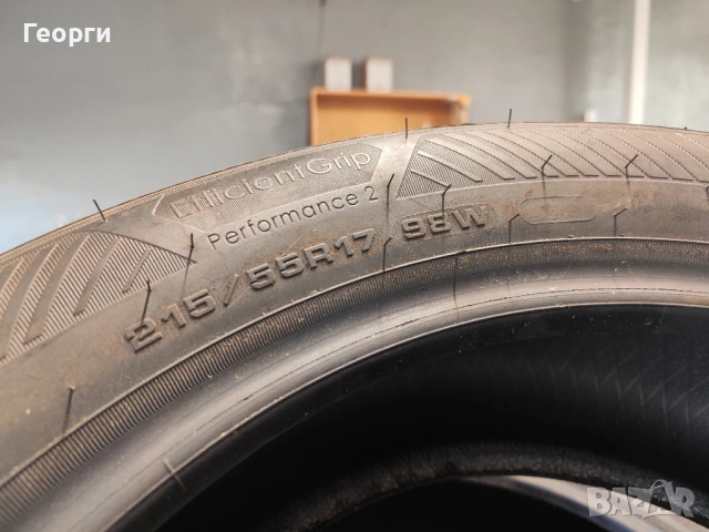 4бр.летни гуми 215/55/17 Goodyear, снимка 8 - Гуми и джанти - 54394147