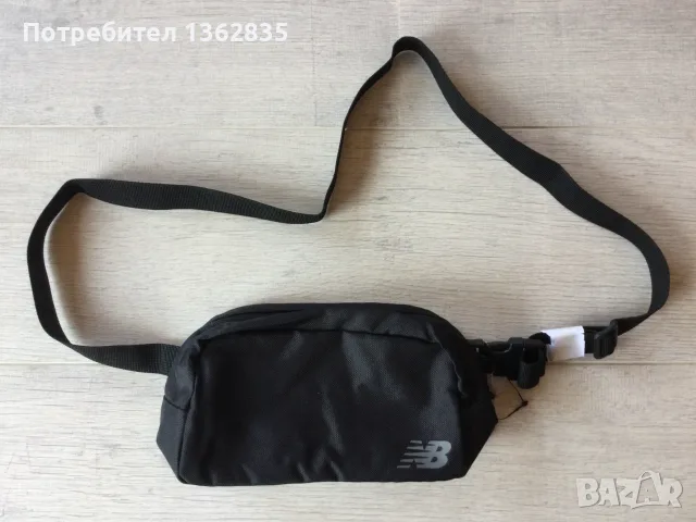 НОВА оригинална мъжка / унисекс черна чанта / crossbody bag / чантичка за кръста "банан" NEW BALANCE, снимка 4 - Чанти - 55310624